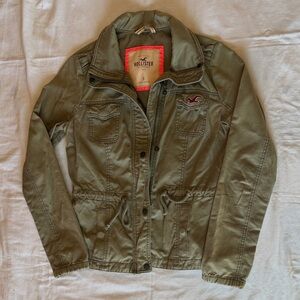 Hollister Khaki Green Utility Jacket